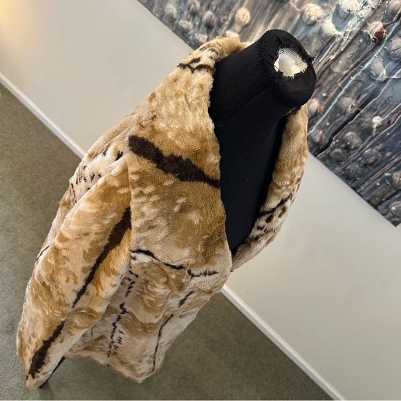 Vintage Women's 16 Faux Short Hair Fur Teddy Jacket Unique - Picture 14 of 16